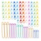 18 Pieces Knitting Stitch Holders,6 Sizes Yarn Stitch Holder Set for Crochet Knitting Needle Aluminum Stitch Holders Safety Pins with 100 Locking Stitch Markers